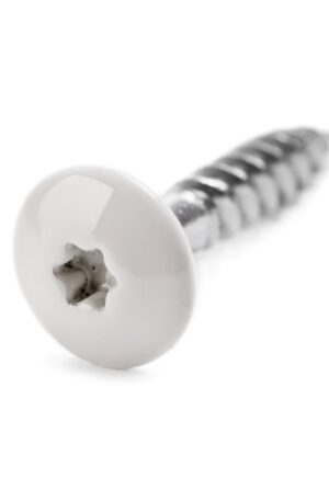 Schroeven zuiver wit (RAL 9010)